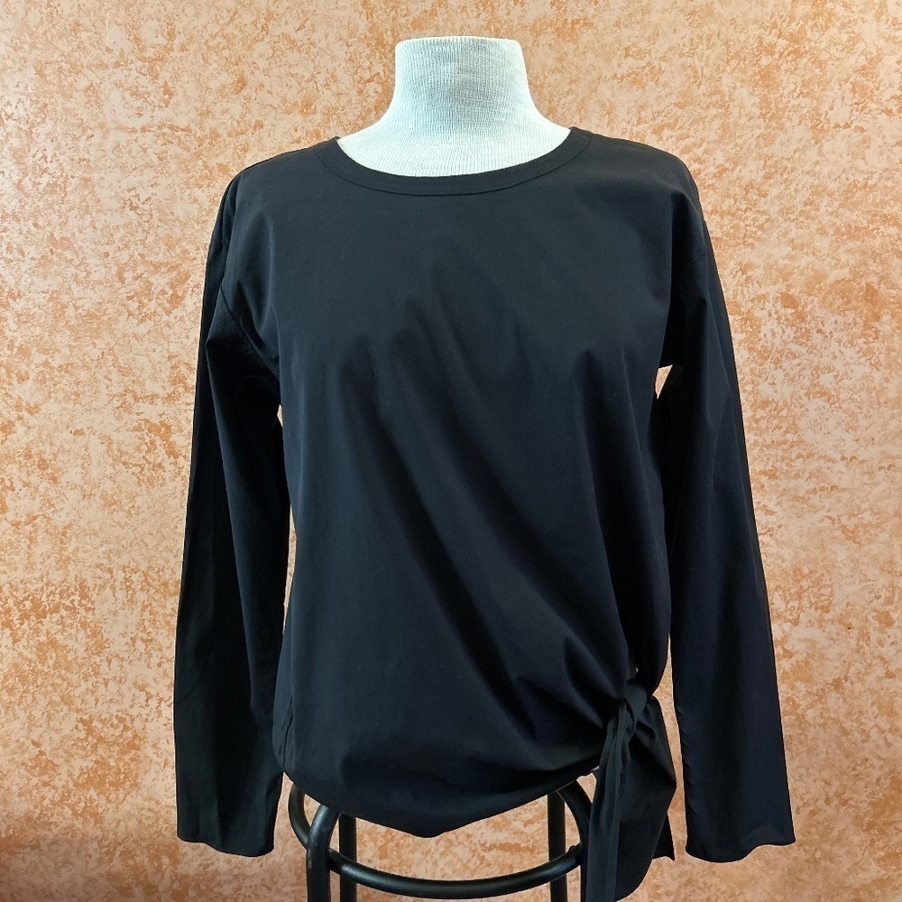 THEORY Black Long Sleeve Blouse size P or US 0